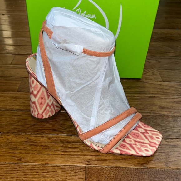 Sam Edelman Kia Strappy Sandals Terracotta Pink With Pattern Women’s Size 9 - Picture 2 of 14
